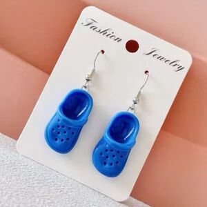 Blue Clog Earrings
